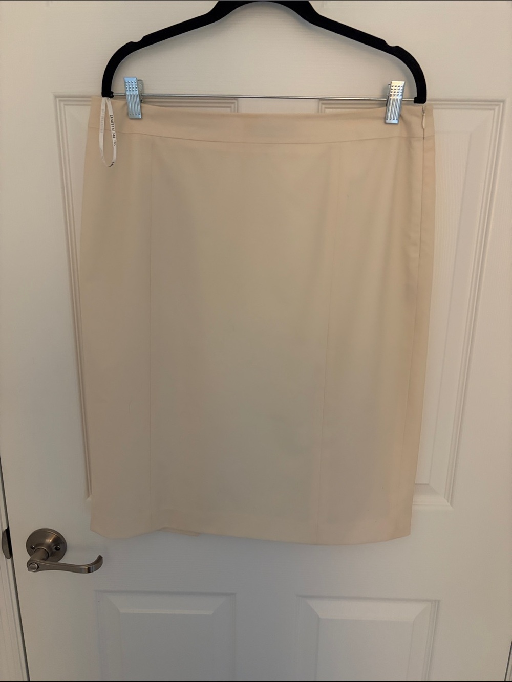 Lafayette 148 New York Classic Cream Pencil Skirt - Women